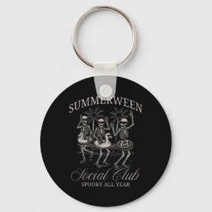 Summerween Social Club Skeleton Dancing Summer Hal Key Ring