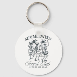 Summerween Social Club Spooky All Year Skeleton Ha Key Ring