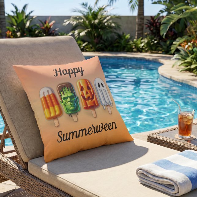 Summerween Summer Halloween Popsicles Cushion (Creator Uploaded)