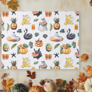 Summerween Summer Halloween Tropical Gothic Tissue Paper