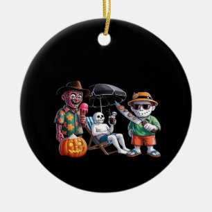 Summerween - Summerween Beach - Summerween Witch - Ceramic Ornament