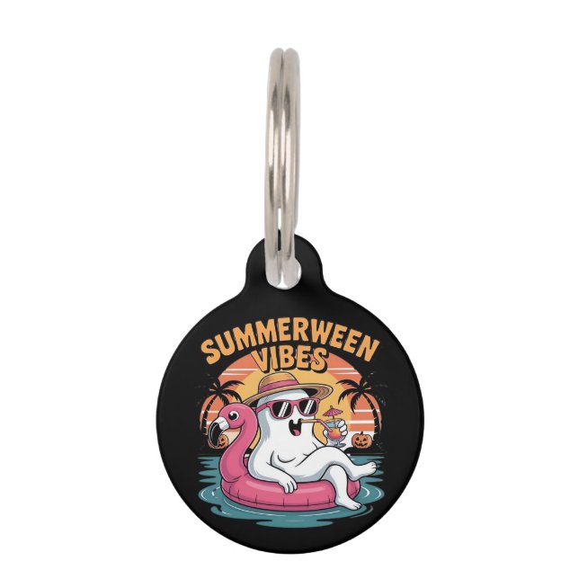 Summerween - Summerween Boo - Summerween Vibes - S Pet Tag (Front)