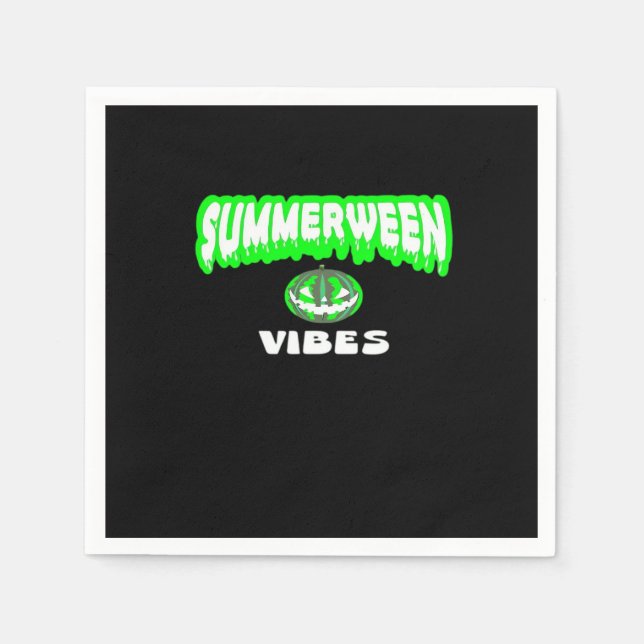 Summerween Vibes Classic Napkin (Front)