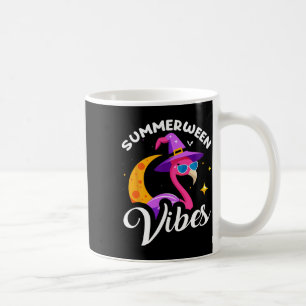 Summerween Vibes Flamingo Summer Halloween Vacatio Coffee Mug