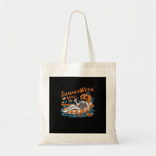Summerween Vibes For Spooky Summer, Halloween Gift Tote Bag