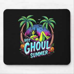 Summerween Vibes Funny Hot Ghoul Summer Skeleton I Mouse Pad