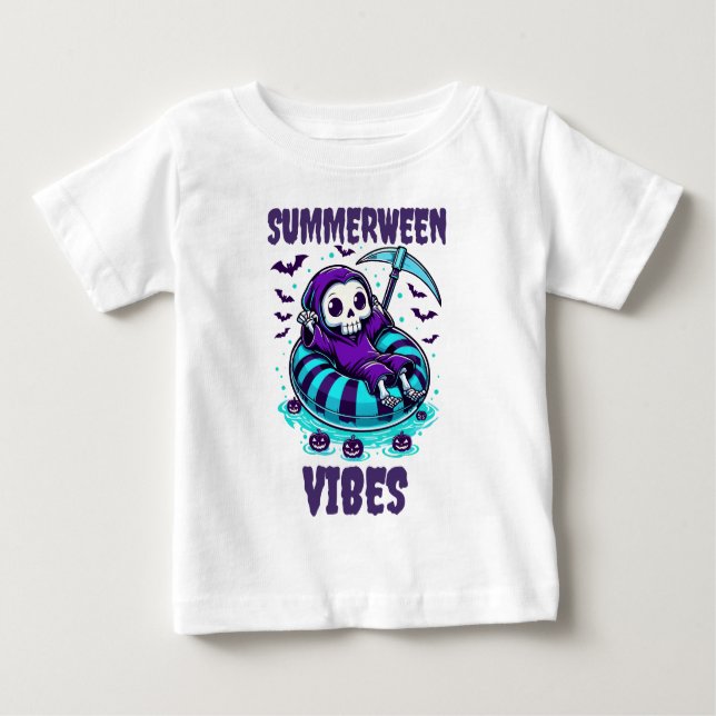 Summerween Vibes – Reaper Relaxed Baby T-Shirt (Front)