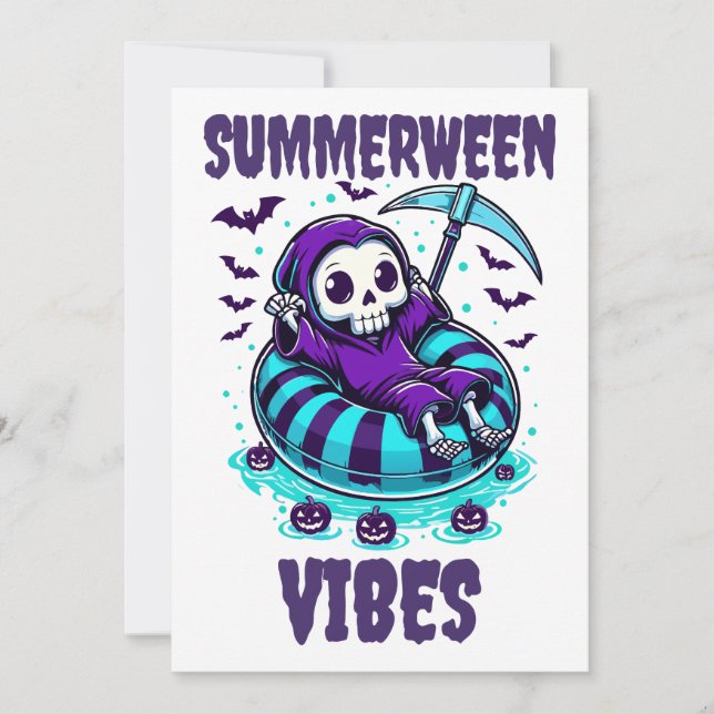 Summerween Vibes – Reaper Relaxed Invitation (Front)