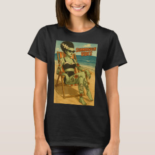 Summerween Vibes Retro Beach Gothic Style Tee 