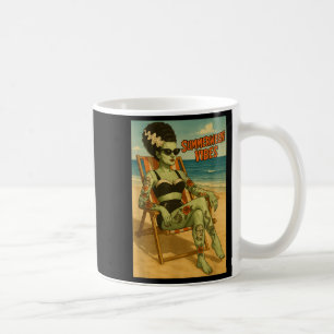 Summerween Vibes Retro Beach Gothic Style Tee Coffee Mug