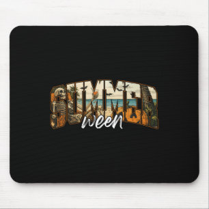 Summerween Vibes Spooky Ghoul Beach Halloween In S Mouse Pad