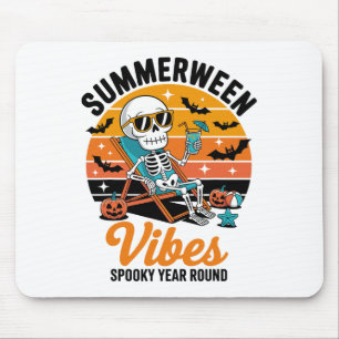Summerween Vibes Spooky Year Round Halloween Spook Mouse Pad