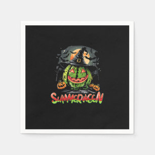 Summerween Vibes Sweet IceCream Watermelon Summer Napkin