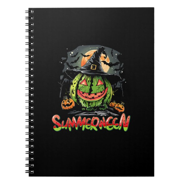 Summerween Vibes Sweet IceCream Watermelon Summer  Notebook (Front)