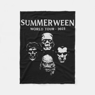 Summerween World Tour 2025 Monsters Halloween Fun Fleece Blanket