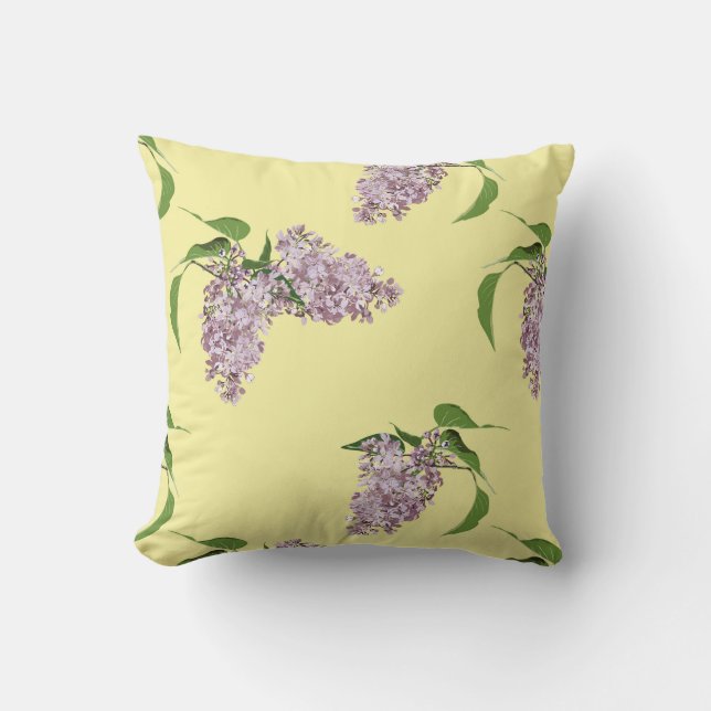 Summery Lilacs Pillow (Front)