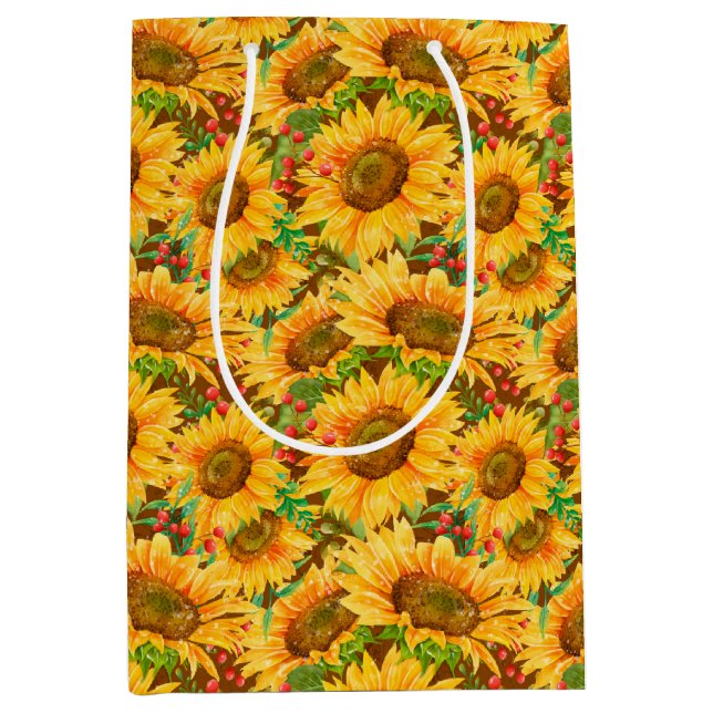 Summery Sunflowers Gift Bag (Front)