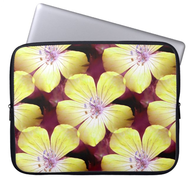 Summery Yellow.... Laptop Sleeve (Front)