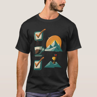 Summit Checklist | Coffee Achievement & Mountain T-Shirt