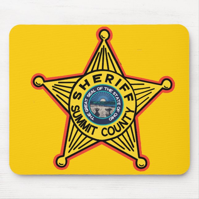 Summit County  Ohio Sheriff Mousepad. Mouse Pad (Front)