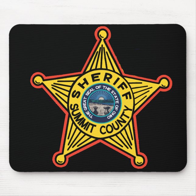 Summit County  Ohio Sheriff Mousepad. Mouse Pad (Front)