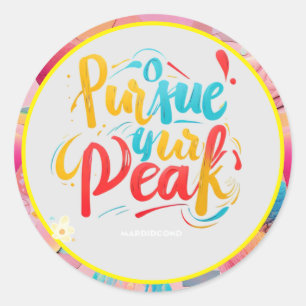 “Summit Dreams” Classic Round Sticker