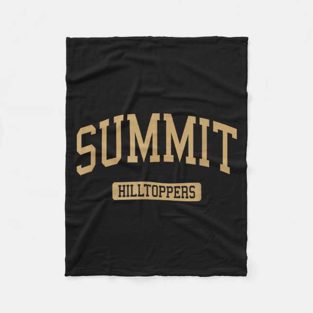 Summit High School Hs Summit Nj Varsity Srts  Fleece Blanket (Front)