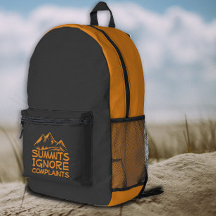 Summit Ignore Complains Hiking orange Backpack