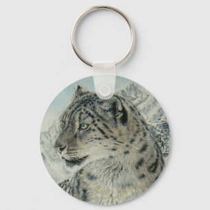 Summit King Snow Leopard keychain