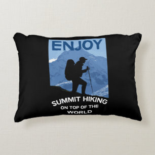 Summit Mountains Hiking   Trekking   Mountain Mug Decorative Cushion