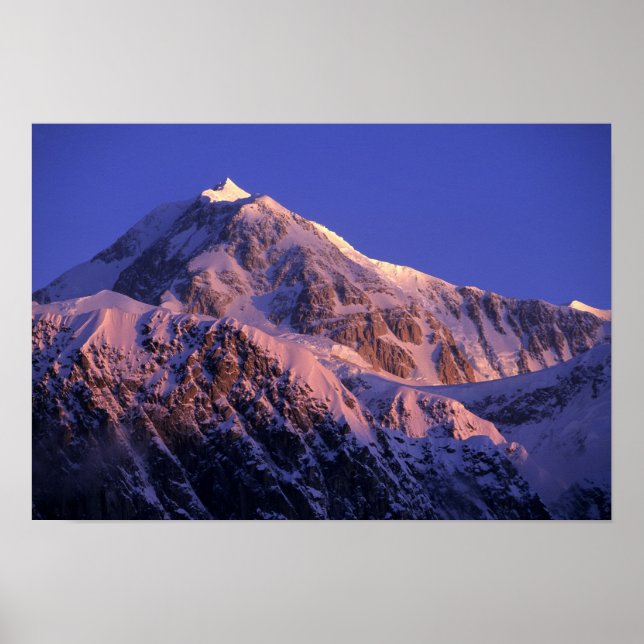 Summit of Denali Peak Mt. McKinley) at Poster (Front)