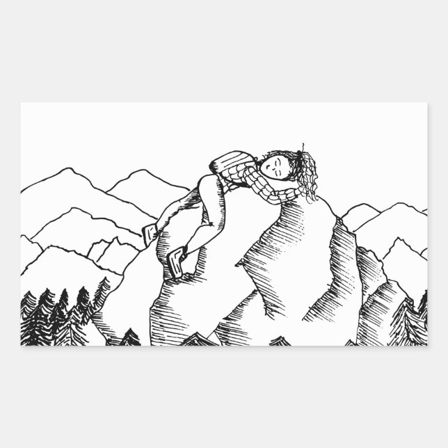 Summit of Love Sticker - Black and White (Front)