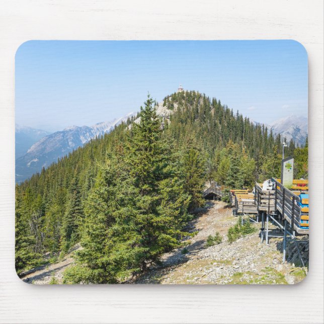 Summit of Sulphur Mountain in Banff Mouse Pad (Front)