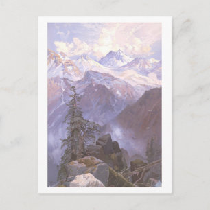 Summit of the Sierras Vintage Prang Lithograph Postcard