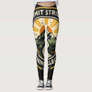 Summit Striders Vintage Trail Running Badge Tee Leggings