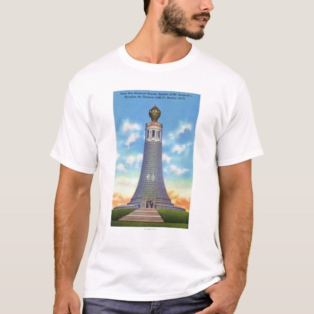 Summit View of State War Memorial T-Shirt (Front)
