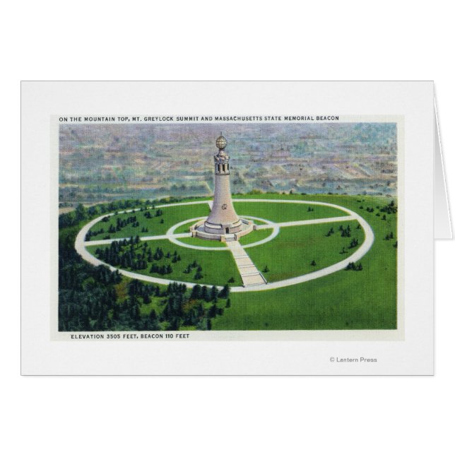 Summit View of the MA State Memorial Beacon (Front Horizontal)