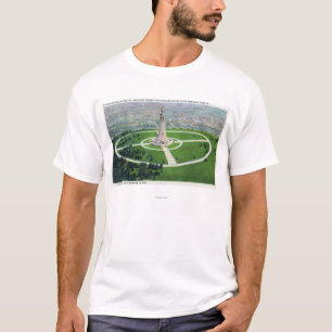 Summit View of the MA State Memorial Beacon T-Shirt