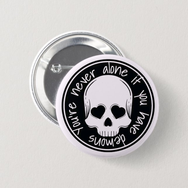 Summon Your Inner Demons 6 Cm Round Badge (Front & Back)