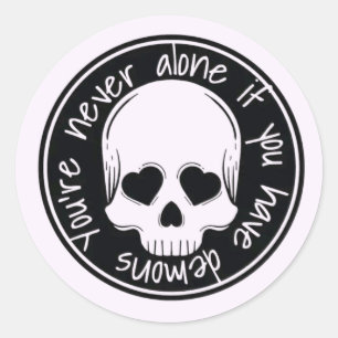 Summon Your Inner Demons Classic Round Sticker