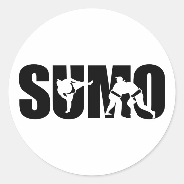 Sumo Classic Round Sticker (Front)