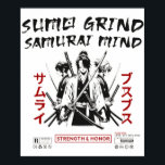 Sumo Grind Samurai Grind Poster<br><div class="desc">Channel the strength of a sumo wrestler and the discipline of a samurai with this bold and striking design. Perfectly blending traditional Japanese culture with modern grit, this artwork symbolises power, focus, and resilience. Whether you're tackling your daily grind or embracing your warrior mindset, this design is your ultimate emblem...</div>