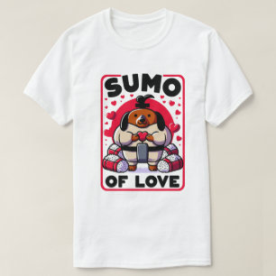 Sumo Love Champion Dachshund - Heart Onigiri T-Shi T-Shirt