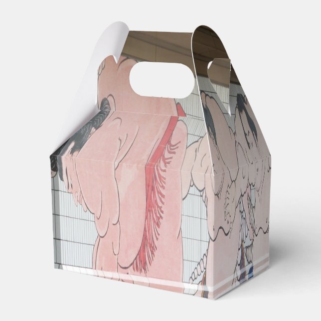 Sumo Mural Wall Art Favour Box (Front Side)