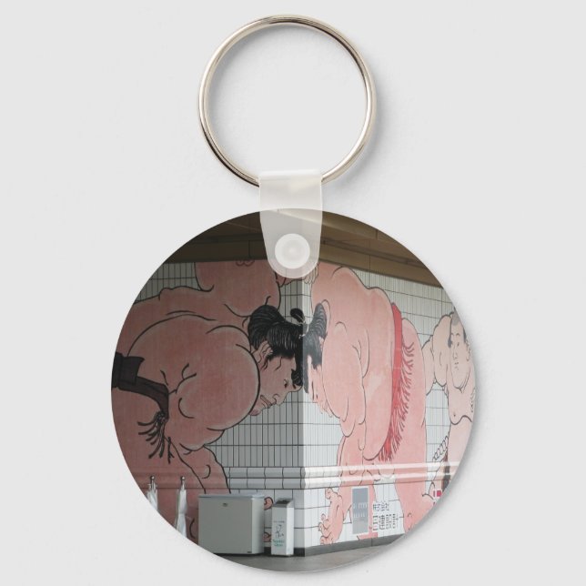 Sumo Mural Wall Art Key Ring (Front)