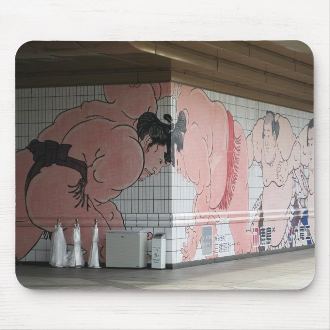 Sumo Mural Wall Art Mouse Pad (Front)