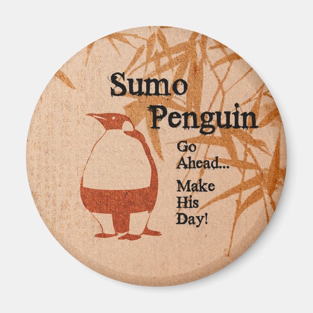 Sumo Penguin Magnet (Front)