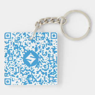 SUMO QR-Code/QR-Code Double-Sided Keychain 2''