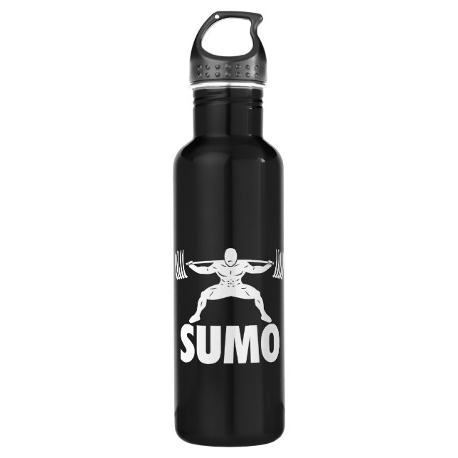 SUMO SQUAT - Powerlifting Motivational 710 Ml Water Bottle (Front)