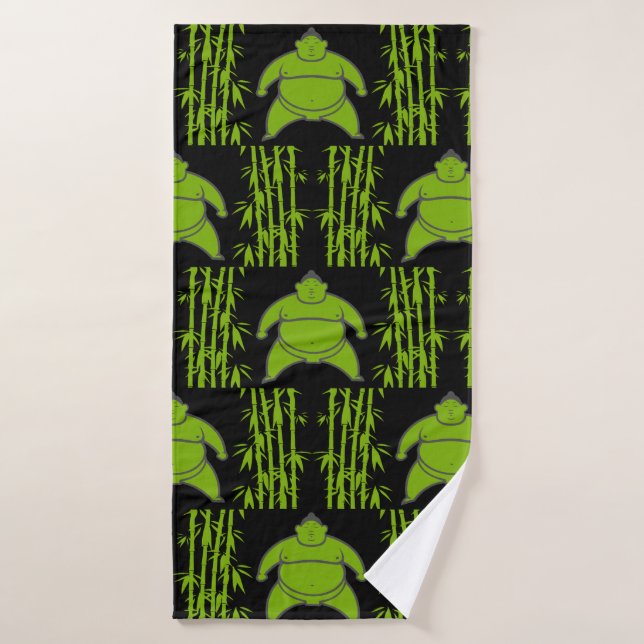 Sumo Wrestler Bath Towel (Bath Towel)